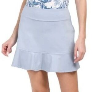 Tommy Bahama Peplum Golf Skort Women’s Size M Shorts Lining Hidden Pocket Blue